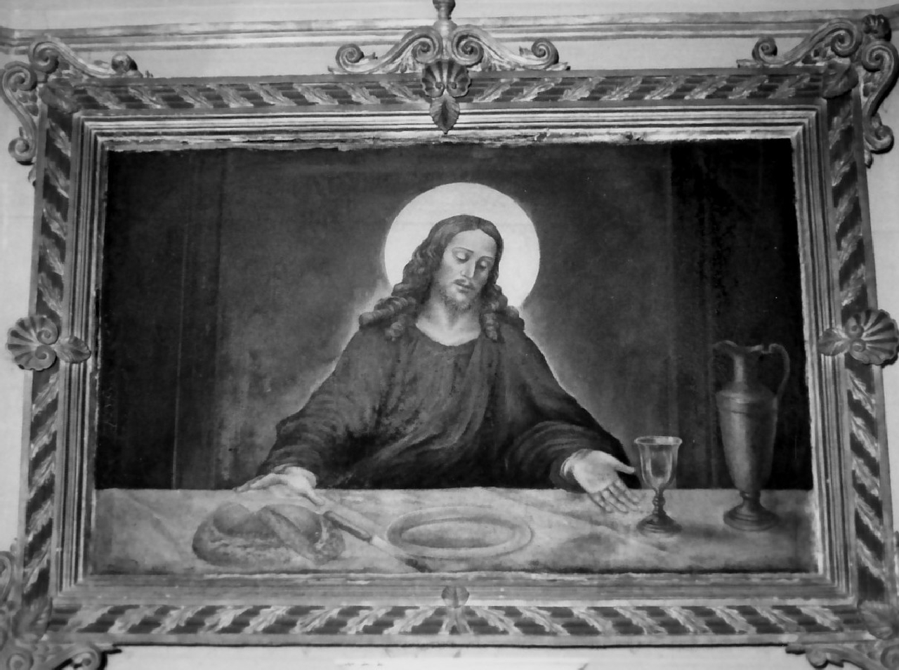 Cristo (dipinto, opera isolata) di Barone Eduardo (sec. XX)