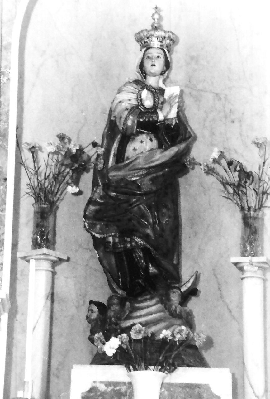 Madonna Immacolata (statua, opera isolata) - bottega Italia meridionale (sec. XVIII)