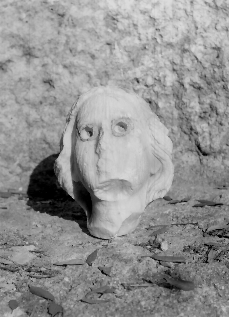 testa di donna (scultura, frammento) - bottega calabrese (sec. XVII)