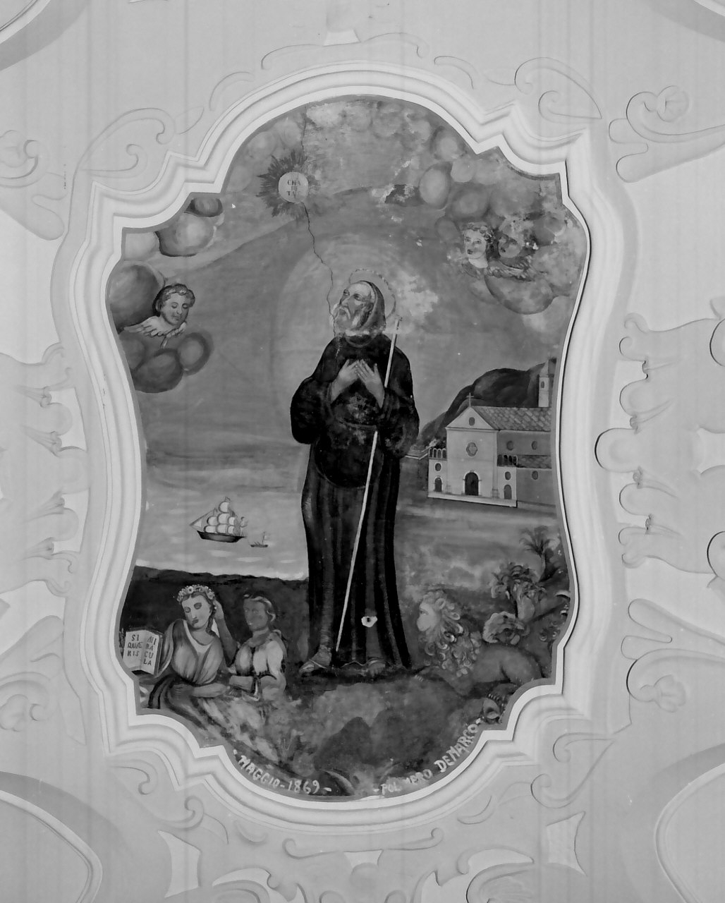 San Francesco di Paola (dipinto, opera isolata) di De Marco Palmiro (sec. XIX)