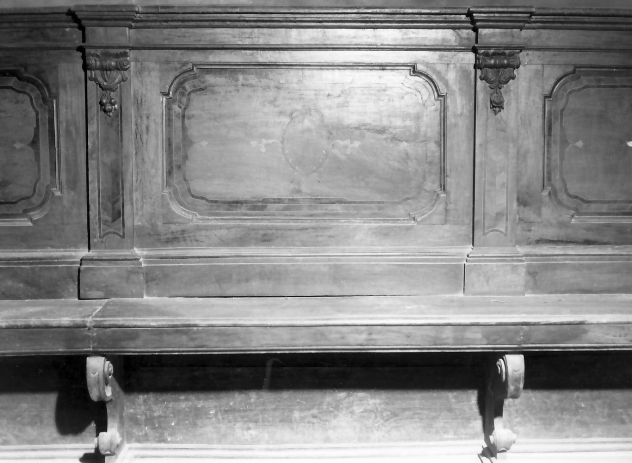 stalli del coro, serie - bottega calabrese (sec. XIX)