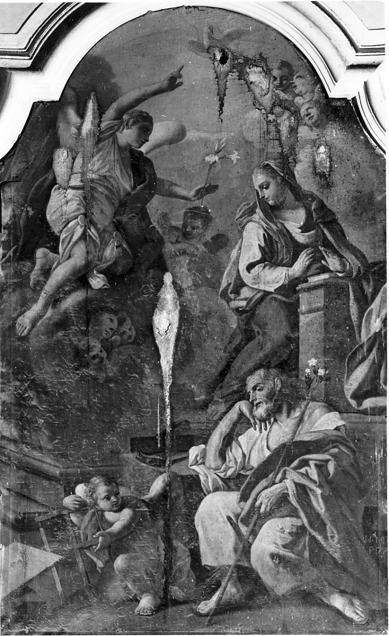 Annunciazione (dipinto, opera isolata) di Menzele Nicola (sec. XVIII)