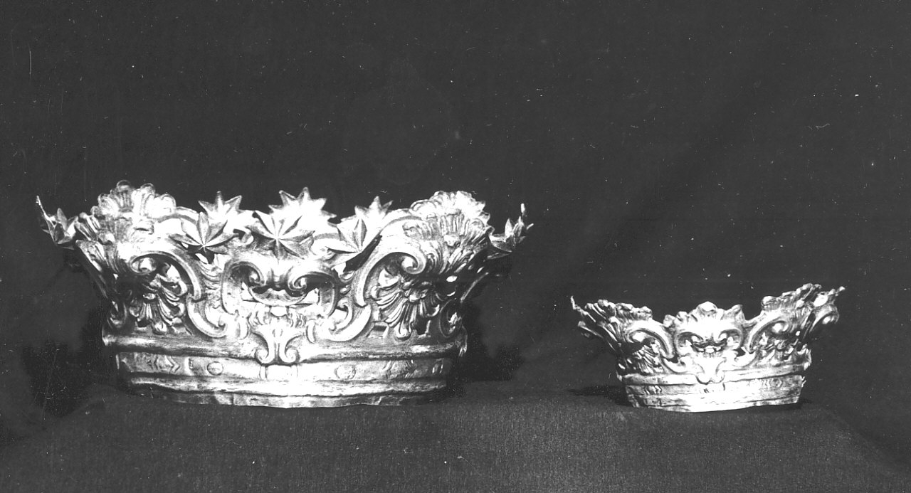corona da statua, serie - bottega napoletana (sec. XVIII)