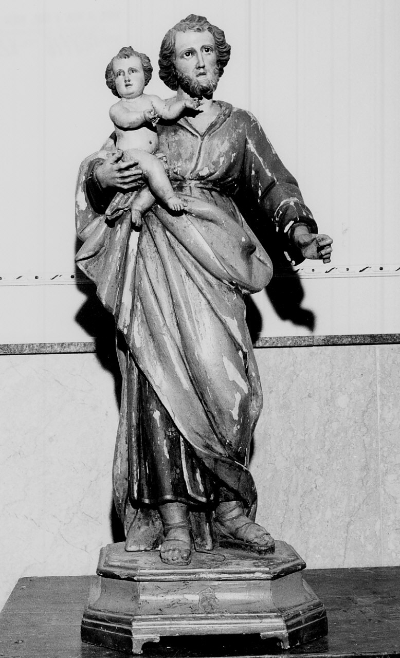 San Giuseppe e Gesù Bambino (statua) - bottega Italia meridionale (fine sec. XVIII)