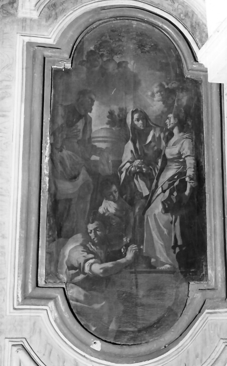 visitazione (dipinto, opera isolata) di De Mura Francesco (sec. XVIII)