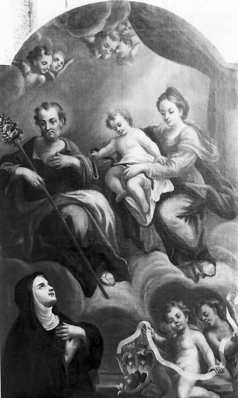 Sacra Famiglia (dipinto, opera isolata) di Gualtieri Genesio (sec. XVIII)