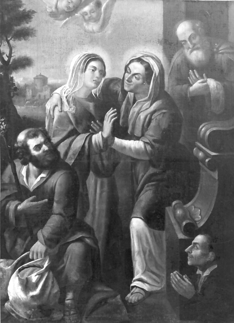 visitazione (dipinto, opera isolata) - ambito calabrese (sec. XVIII)