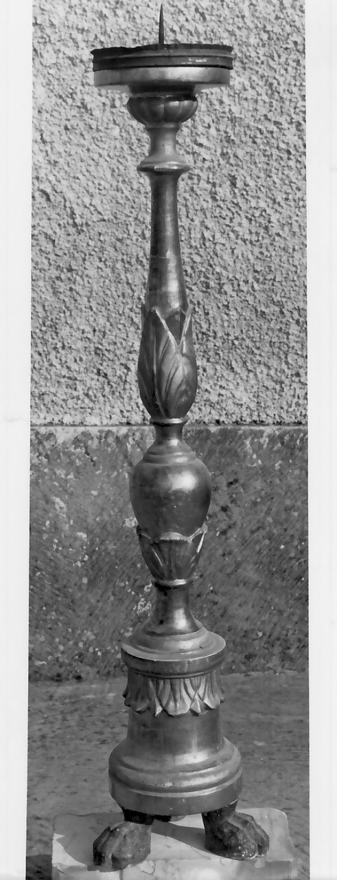 candeliere, opera isolata - bottega calabrese (sec. XIX)