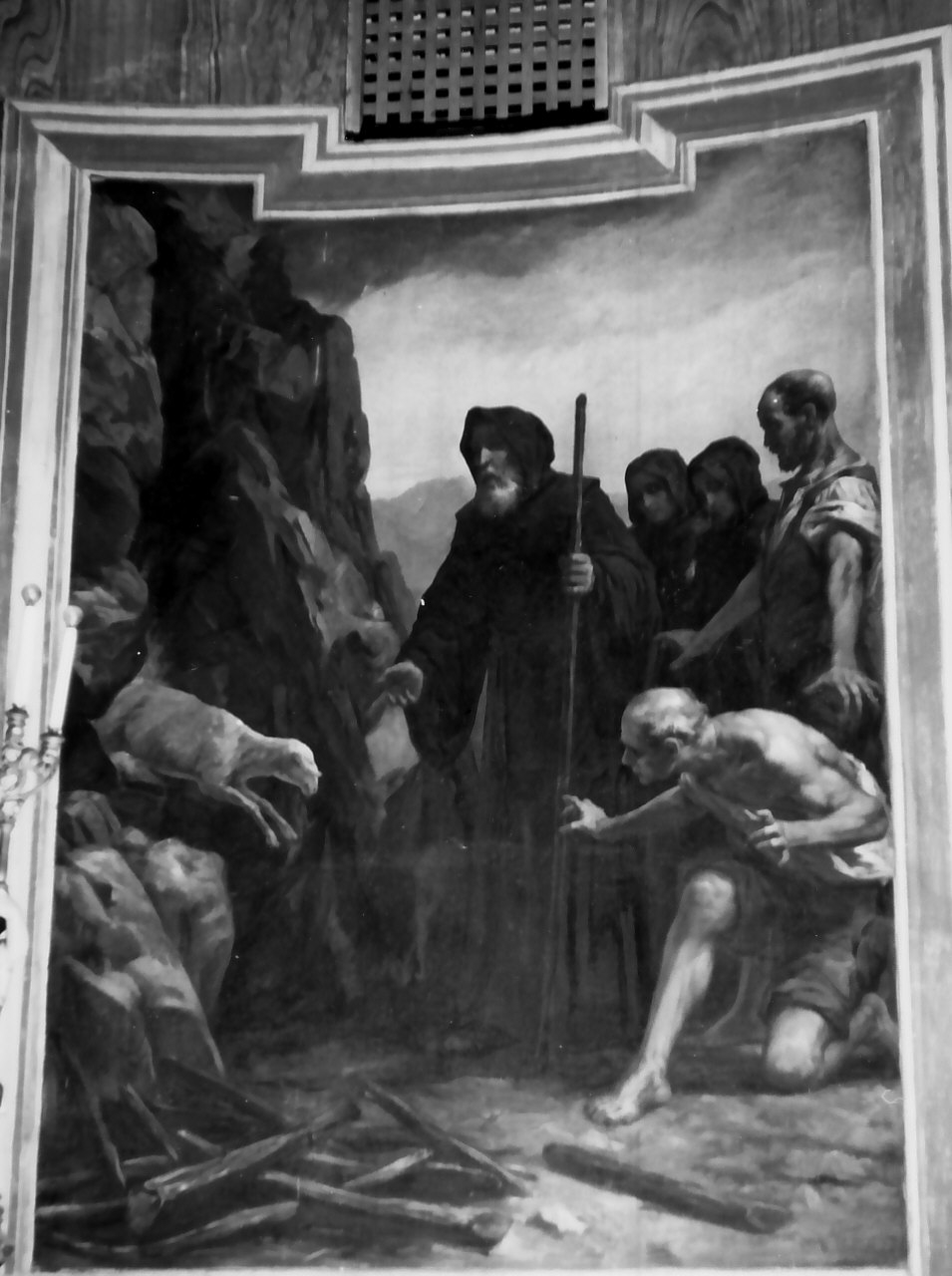 Il Miracolo dell'Agnello, San Francesco di Paola (dipinto, opera isolata) - ambito cosentino (sec. XIX)