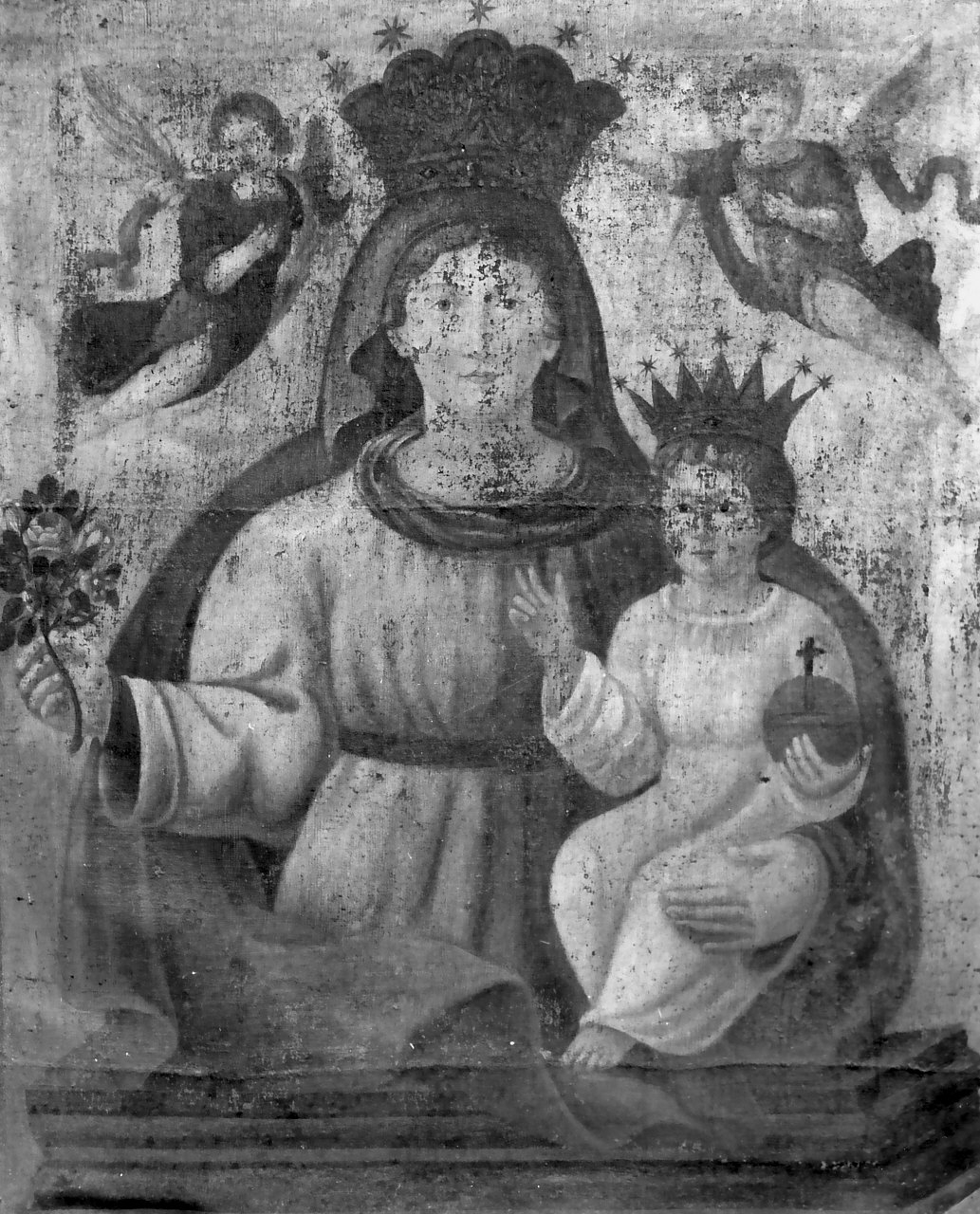 Madonna con Bambino (dipinto, opera isolata) - ambito cosentino (sec. XIX)