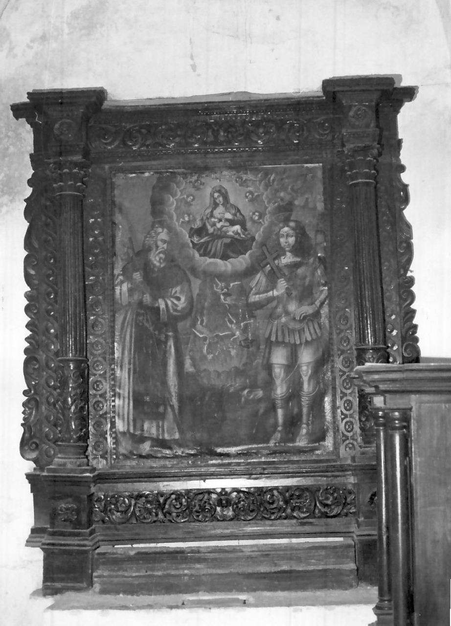cornice di pala d'altare, opera isolata - bottega calabrese (fine sec. XVIII)