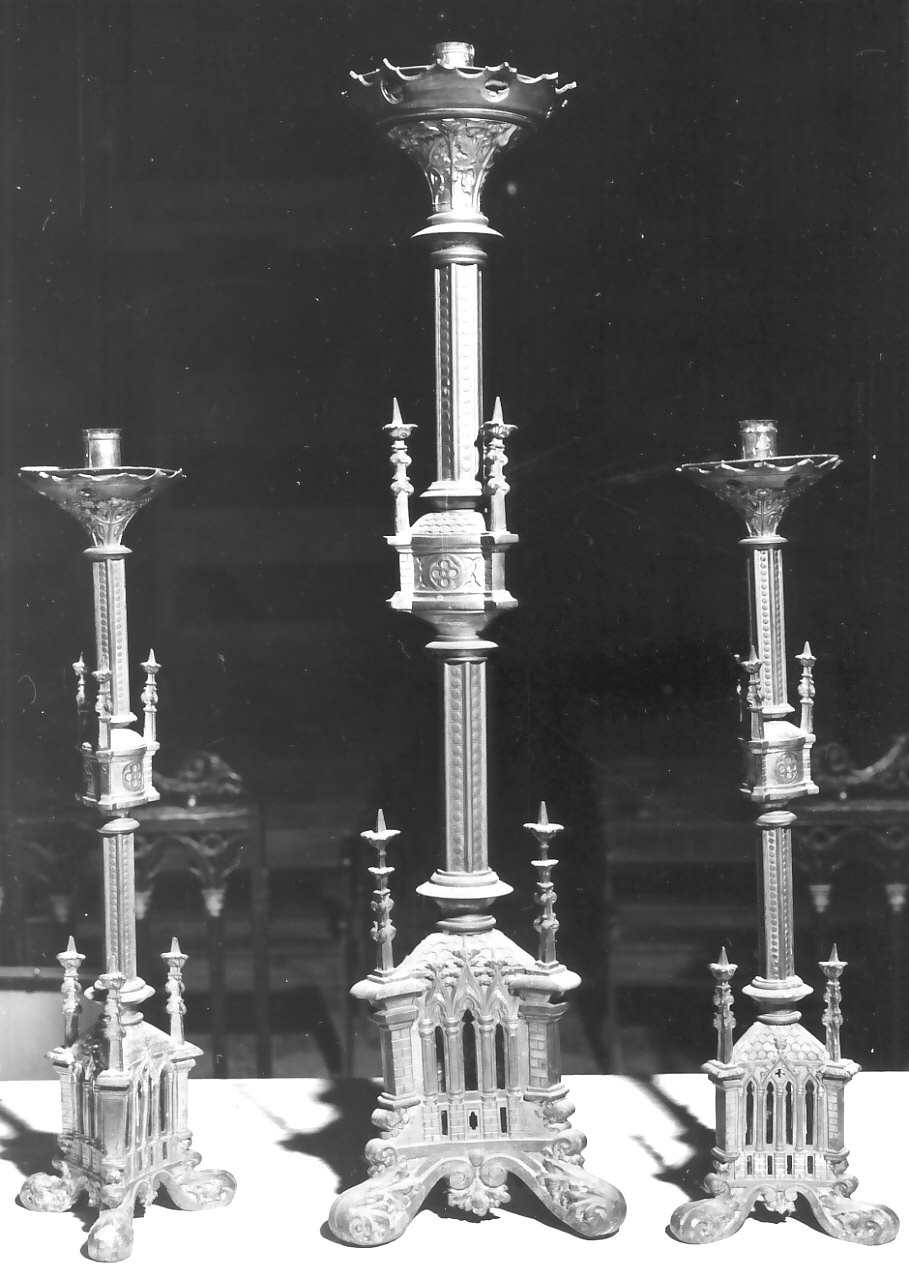 candeliere, insieme - bottega Italia meridionale (sec. XIX)