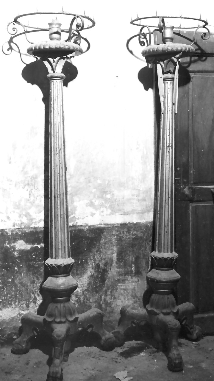 candeliere, serie - bottega calabrese (sec. XIX)