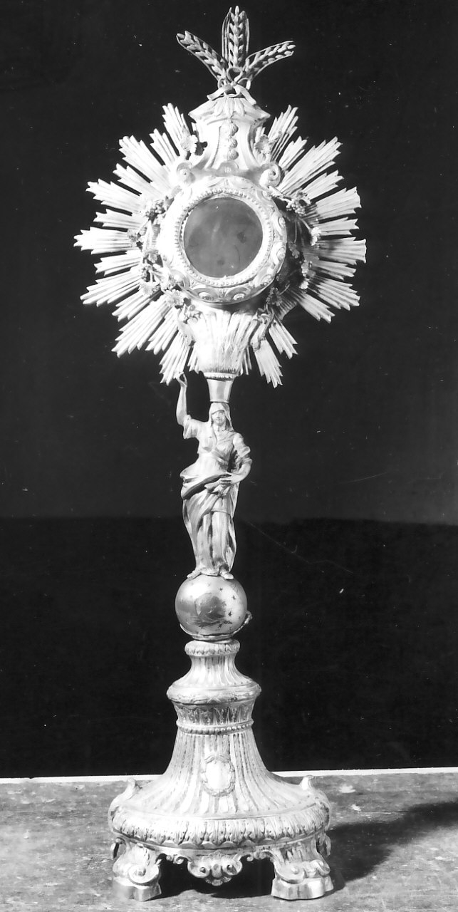 ostensorio - a raggiera - bottega siciliana (sec. XIX)