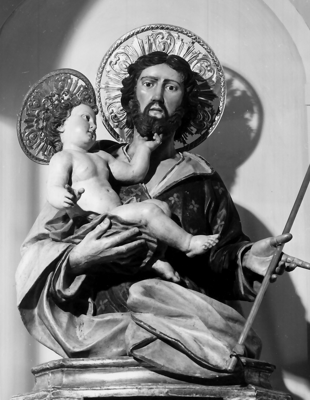 San Giuseppe e Gesù Bambino (statua) - bottega Italia meridionale (sec. XIX)