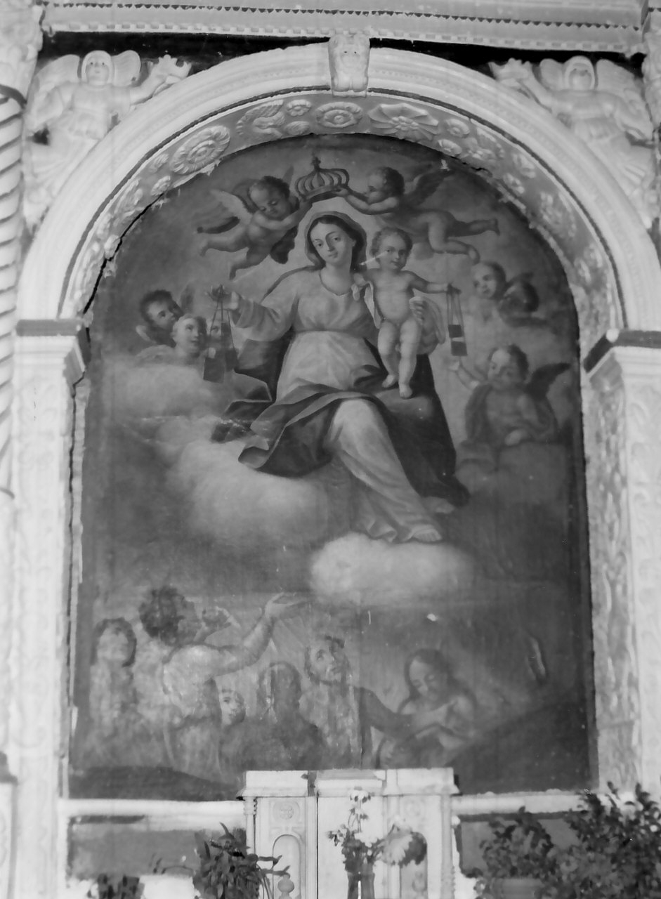 Madonna del Carmelo (dipinto, opera isolata) - ambito Italia meridionale (fine/inizio secc. XVIII/ XIX)