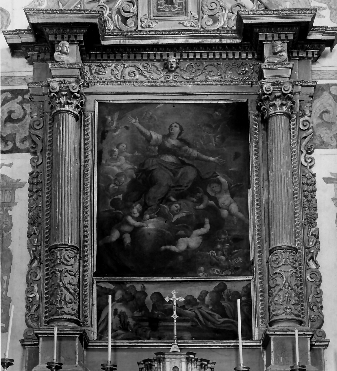 mostra architettonica d'altare, opera isolata - bottega napoletana (inizio sec. XVIII)