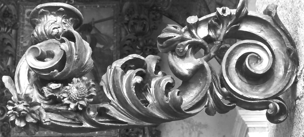 portacandele, opera isolata - bottega napoletana (sec. XVIII)