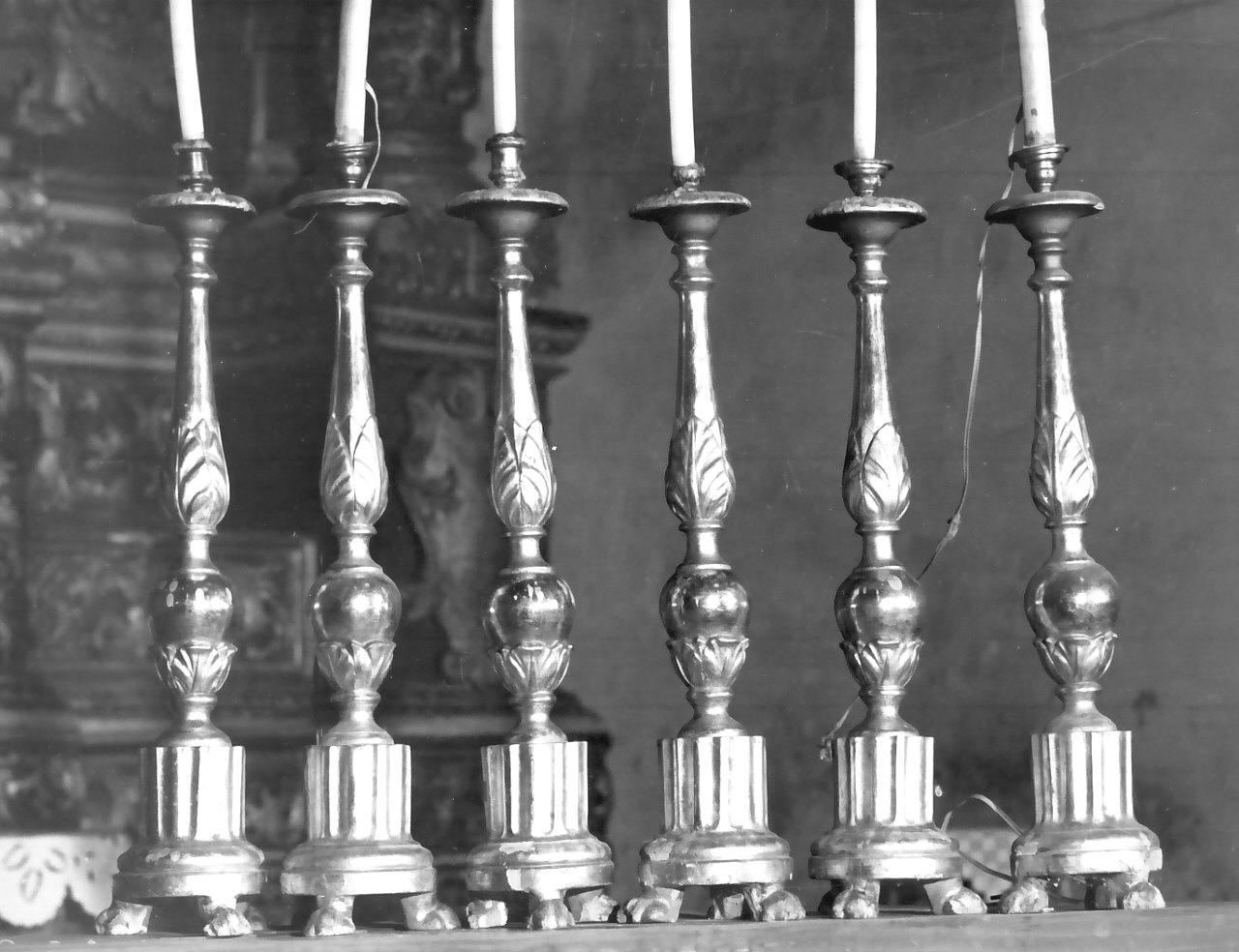 candelabro, serie - bottega calabrese (sec. XVIII)