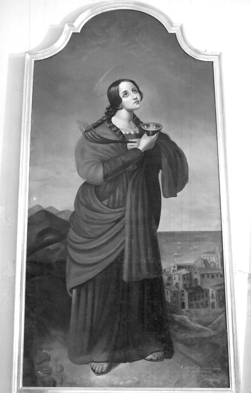 Santa Lucia (dipinto, opera isolata) di Formoso Antonio (sec. XIX)