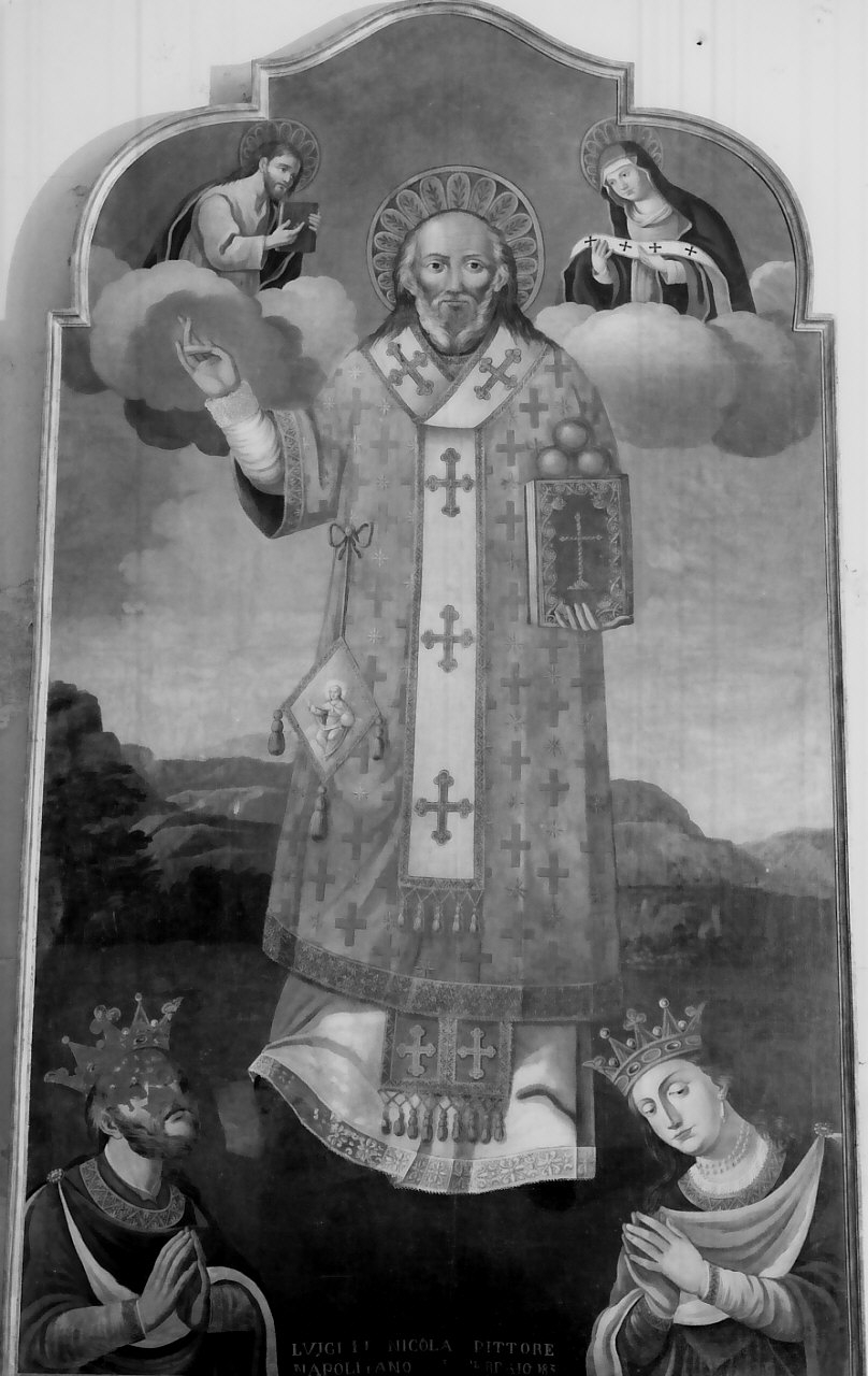 San Nicola di Bari (dipinto, opera isolata) di Luigi di Nicola (sec. XIX)