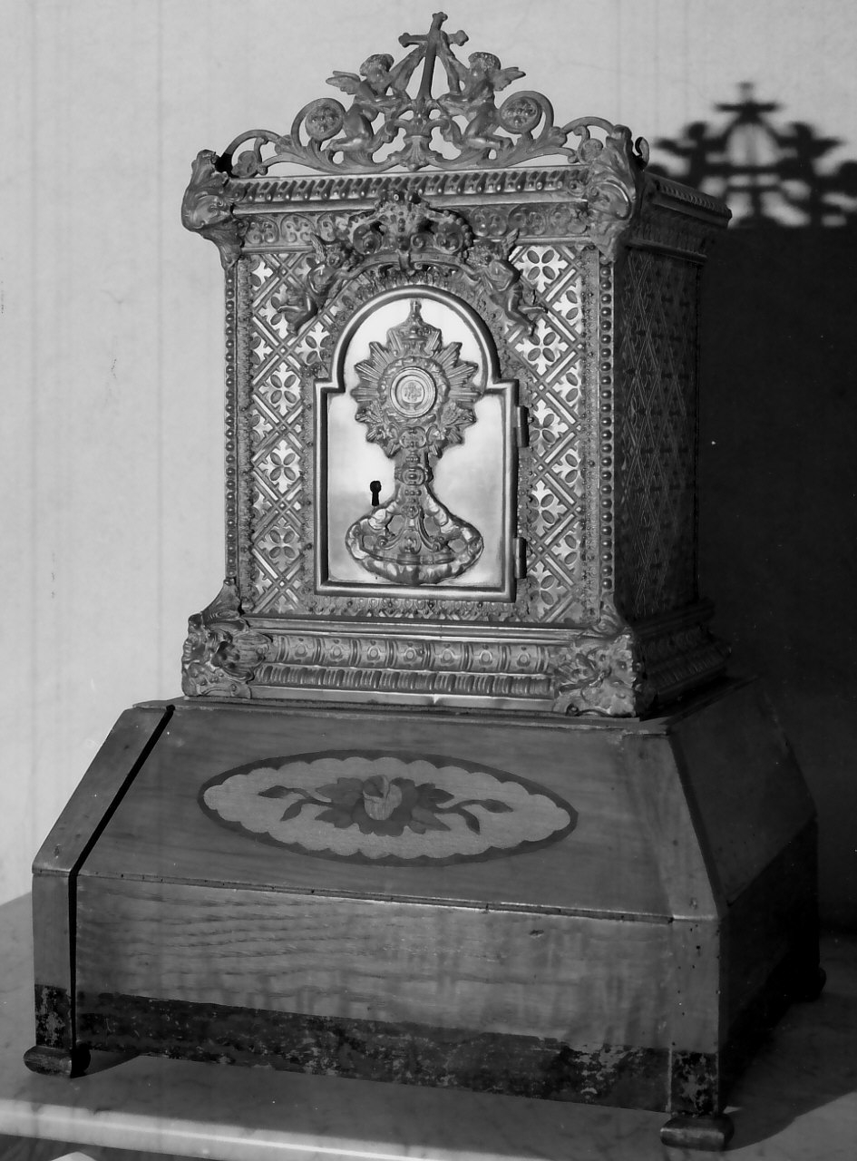 tabernacolo portatile, opera isolata - bottega napoletana (seconda metà sec. XIX)