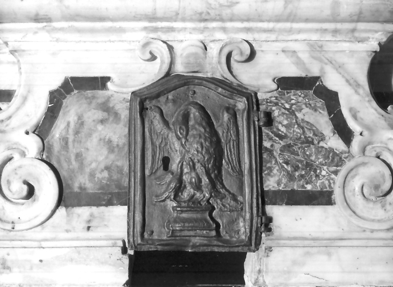 sportello di tabernacolo, opera isolata - bottega napoletana (sec. XVIII, sec. XIX)