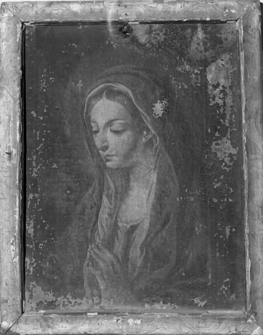 Madonna annunciata (dipinto, opera isolata) - ambito Italia meridionale (seconda metà sec. XVIII)