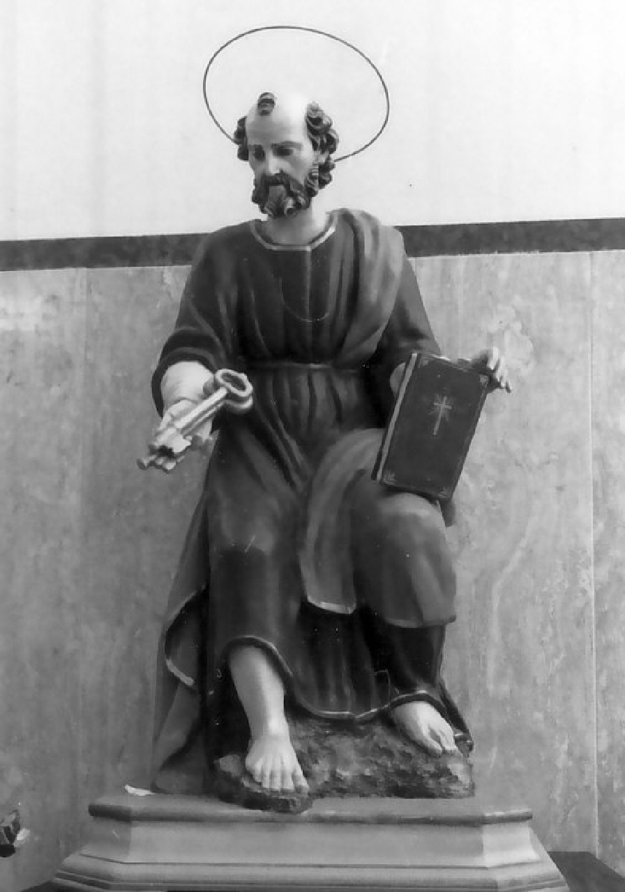 San Pietro (statua, opera isolata) - bottega Italia meridionale (metà sec. XIX)