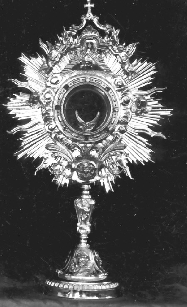 ostensorio - a raggiera, opera isolata - bottega napoletana (sec. XIX)