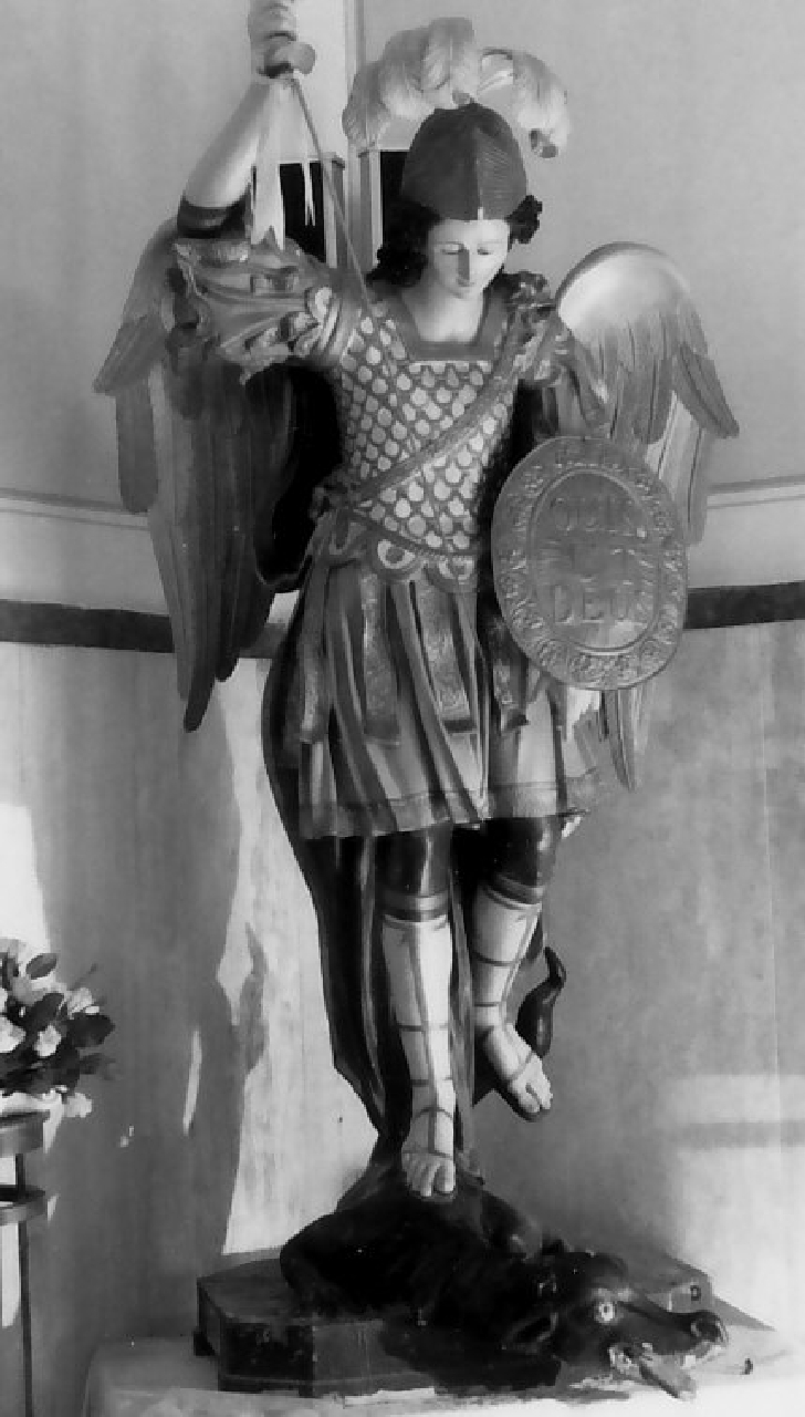San Michele Arcangelo (statua, opera isolata) - bottega Italia meridionale (fine/inizio secc. XVII/ XVIII)
