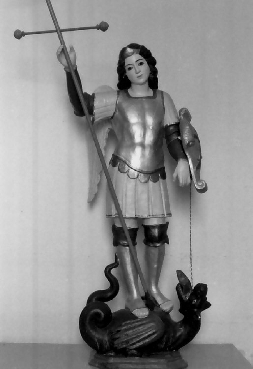 San Michele Arcangelo (statua, opera isolata) - bottega pugliese (fine/inizio secc. XIX/ XX)