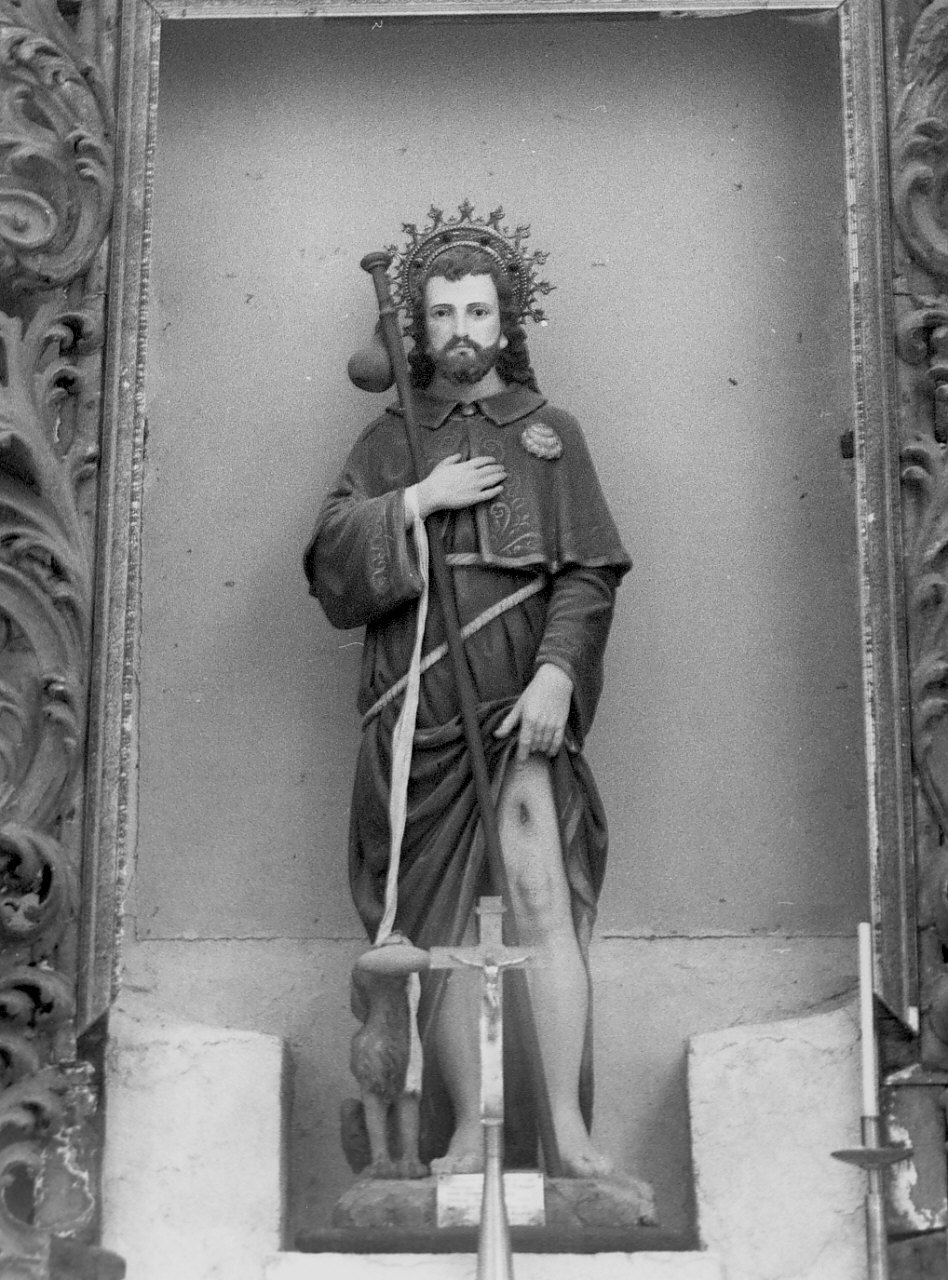 San Rocco (statua, opera isolata) - bottega Italia meridionale (sec. XX)