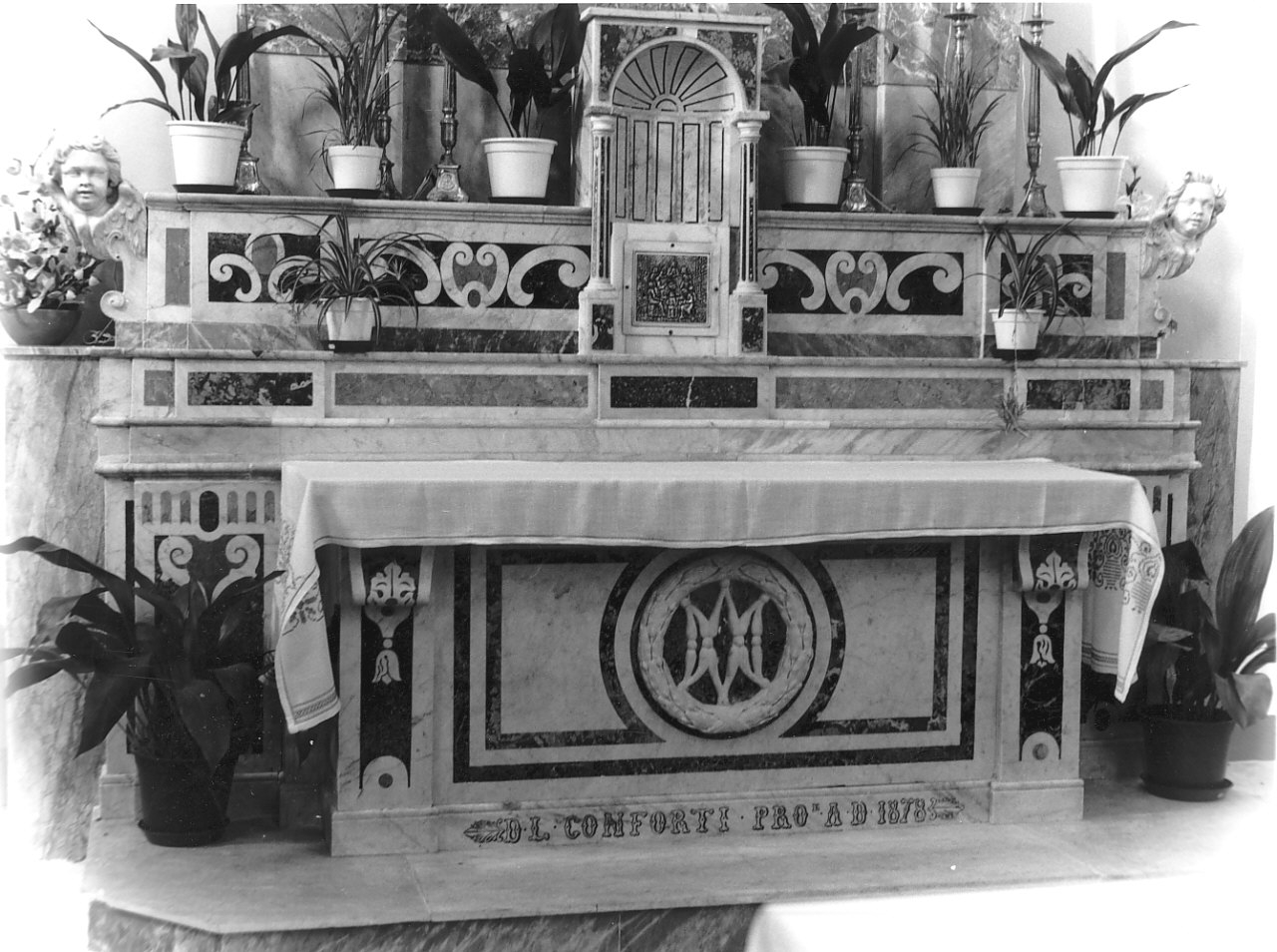 altare maggiore, opera isolata - bottega calabrese (sec. XIX)