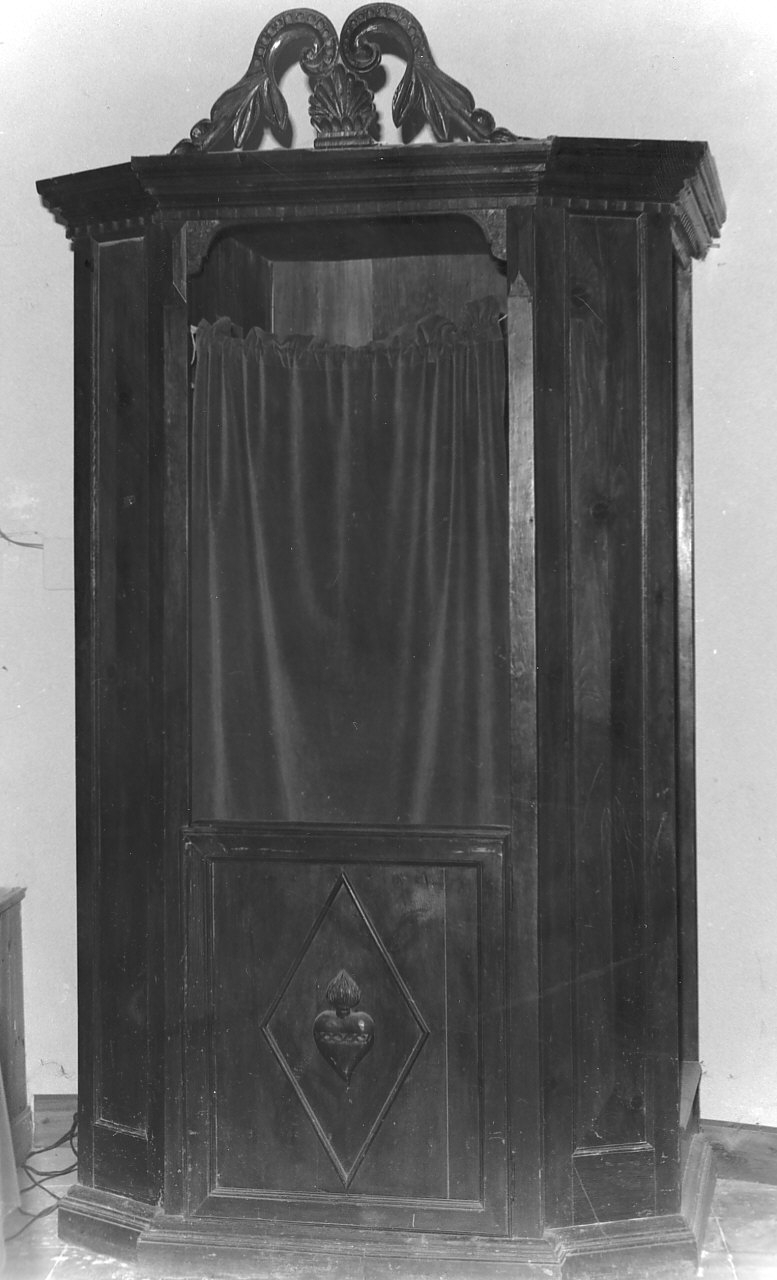 confessionale, opera isolata - bottega calabrese (metà sec. XIX)