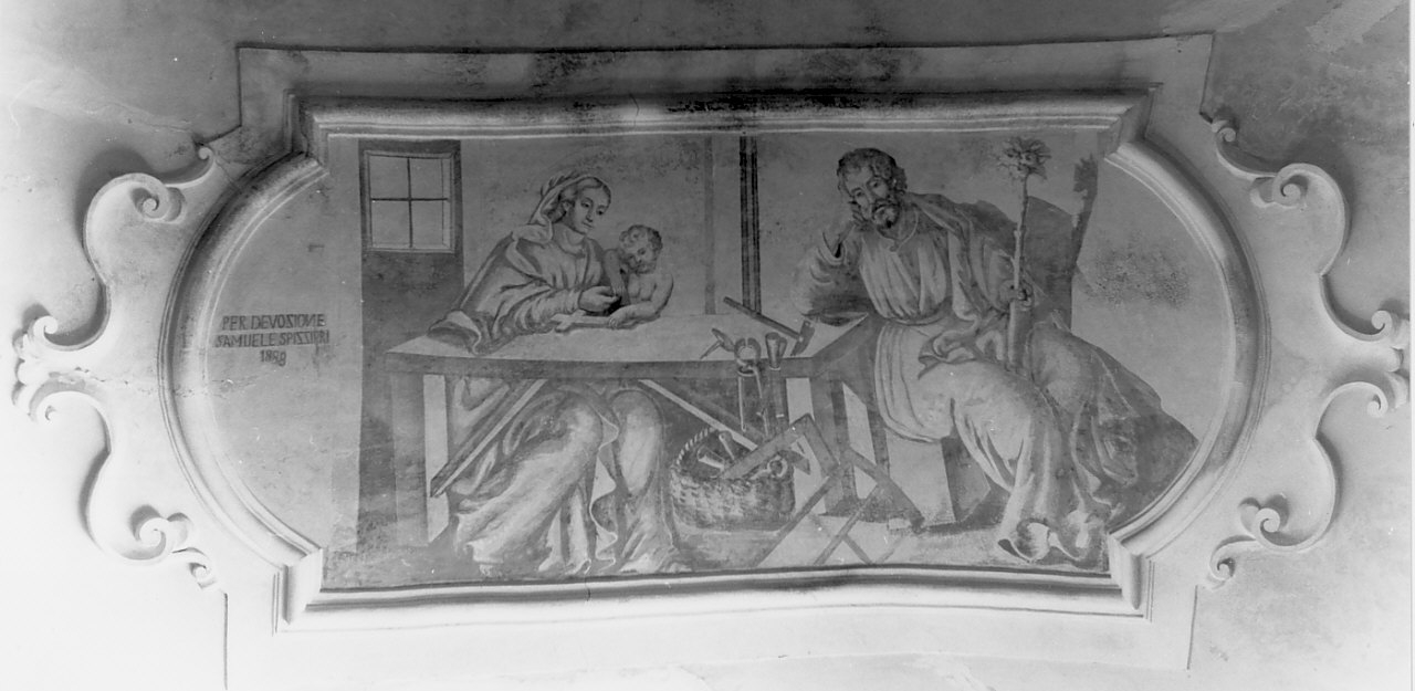 Sacra Famiglia (dipinto, opera isolata) - ambito Italia meridionale (sec. XIX)