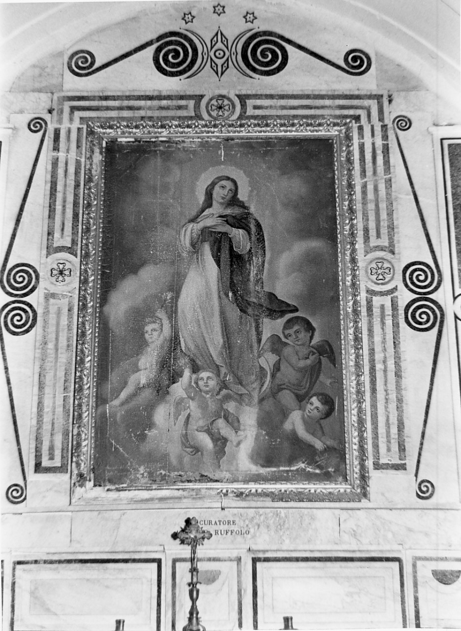 Madonna Immacolata (dipinto, opera isolata) di Rinaldi Raffaele (sec. XIX)