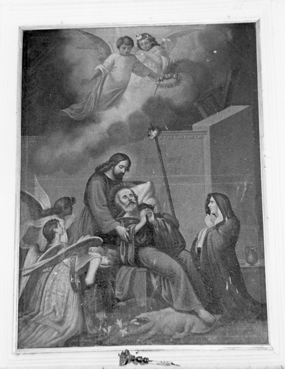 morte di San Giuseppe (dipinto, opera isolata) di Rinaldi Raffaele (sec. XIX)
