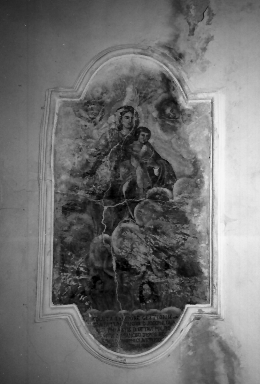 Madonna che intercede per le anime del purgatorio (dipinto) - ambito Italia meridionale (metà sec. XIX)