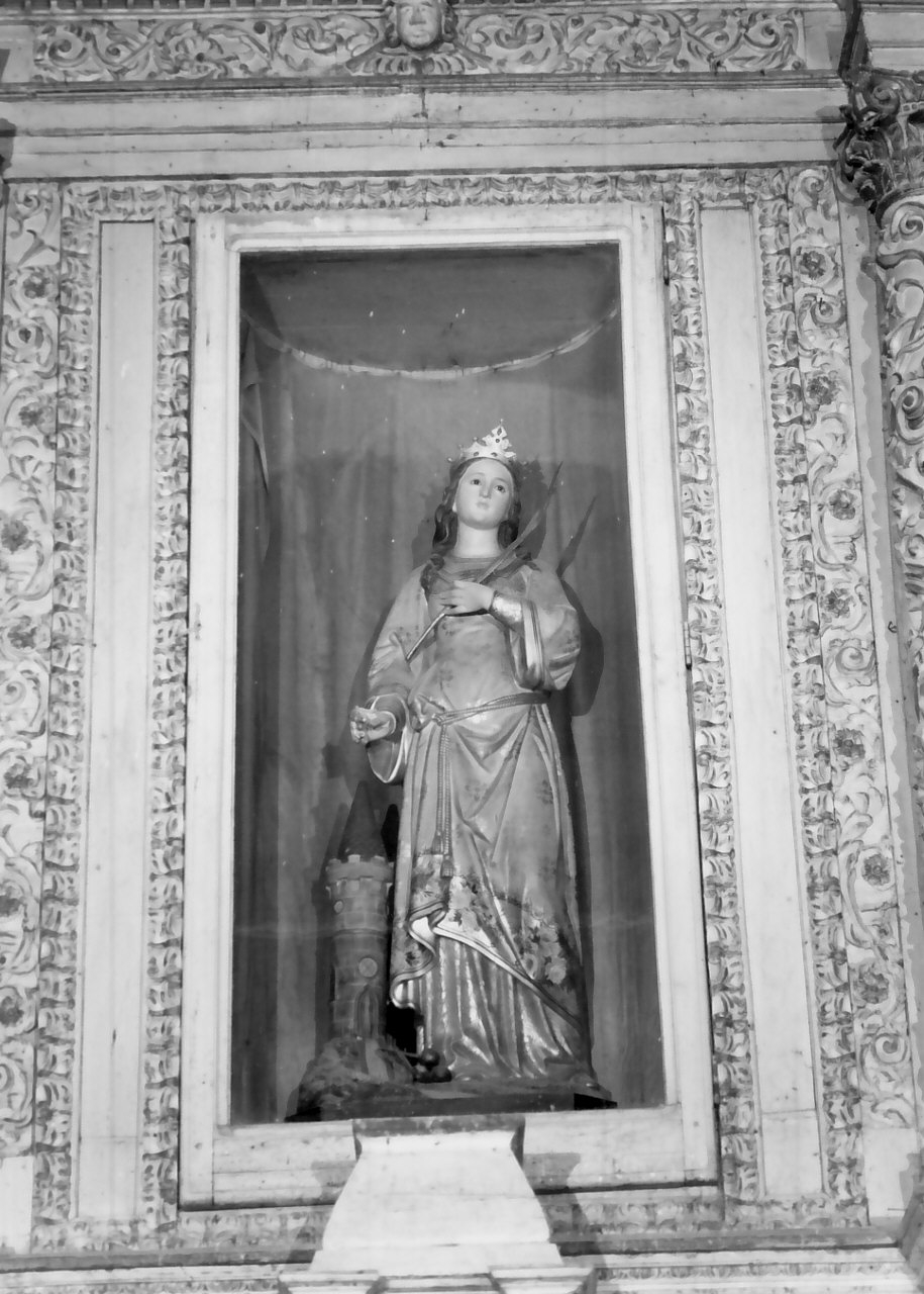 Santa Barbara (statua) - bottega Italia meridionale (inizio sec. XX)