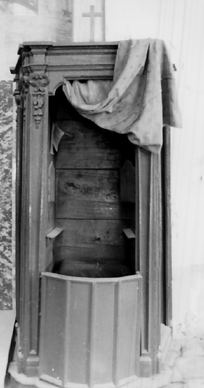 confessionale - bottega calabrese (ultimo quarto sec. XVIII)
