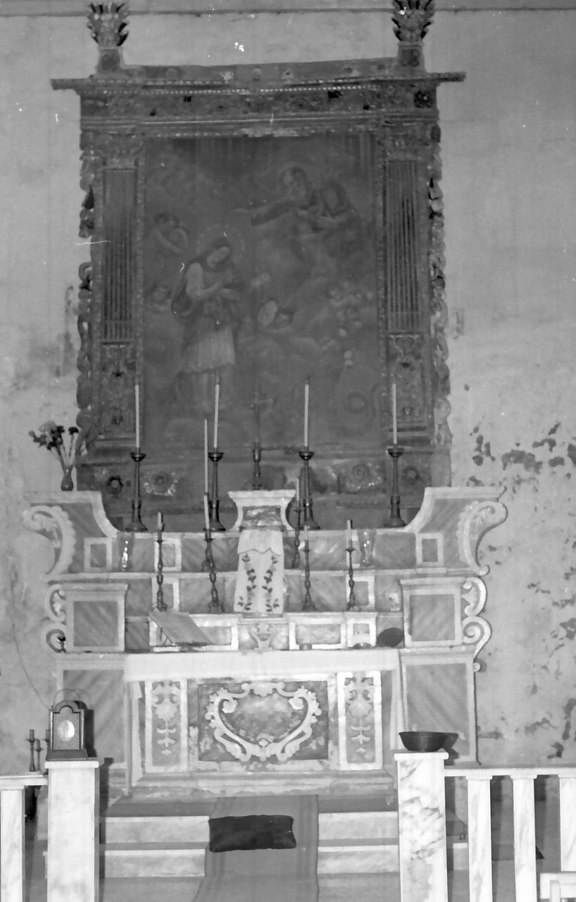 altare maggiore - bottega Italia meridionale (fine/inizio secc. XVII/ XVIII)