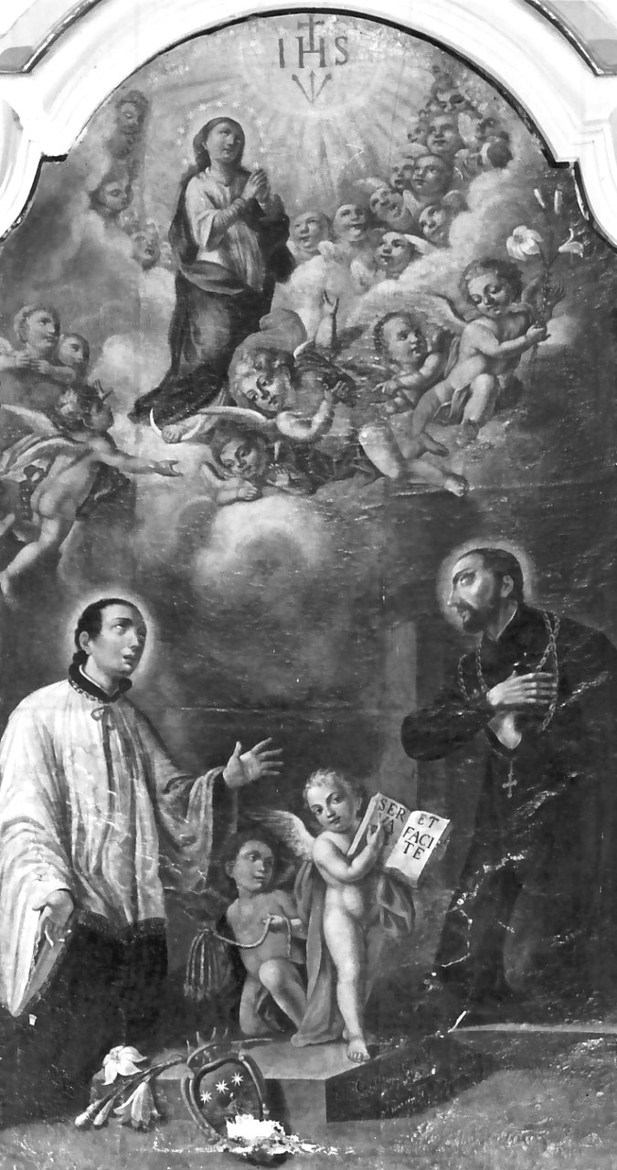 Madonna Immacolata e Santi (dipinto, opera isolata) di Granata Antonio (sec. XIX)