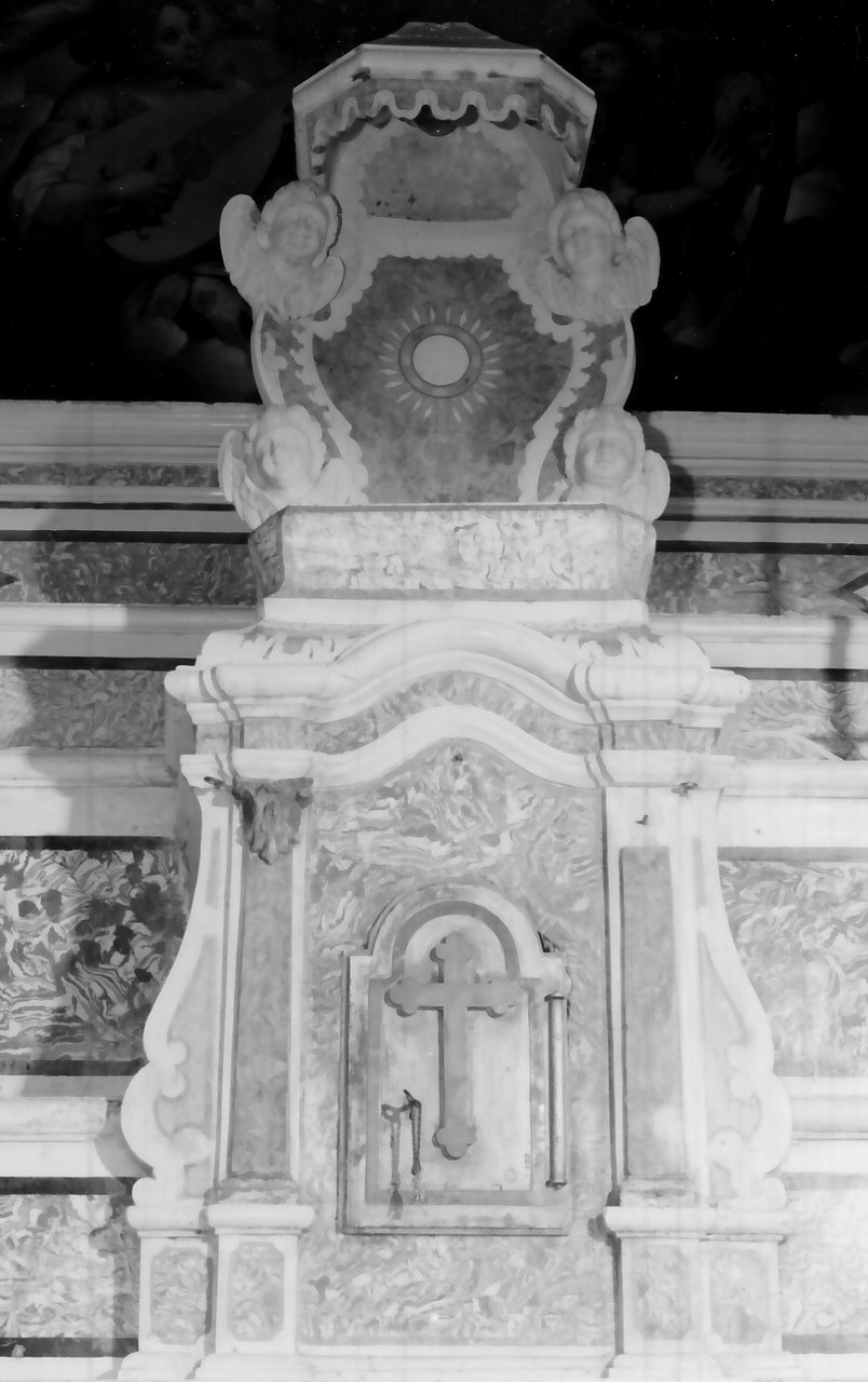 tabernacolo, elemento d'insieme - bottega Italia meridionale (seconda metà sec. XVIII)