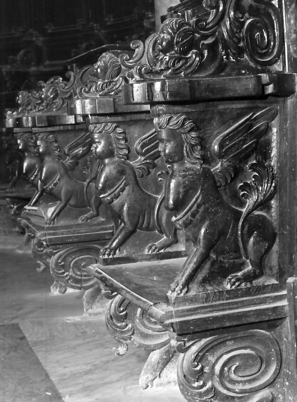 stalli del coro, opera isolata di Altomari Gianbattista (sec. XVIII)