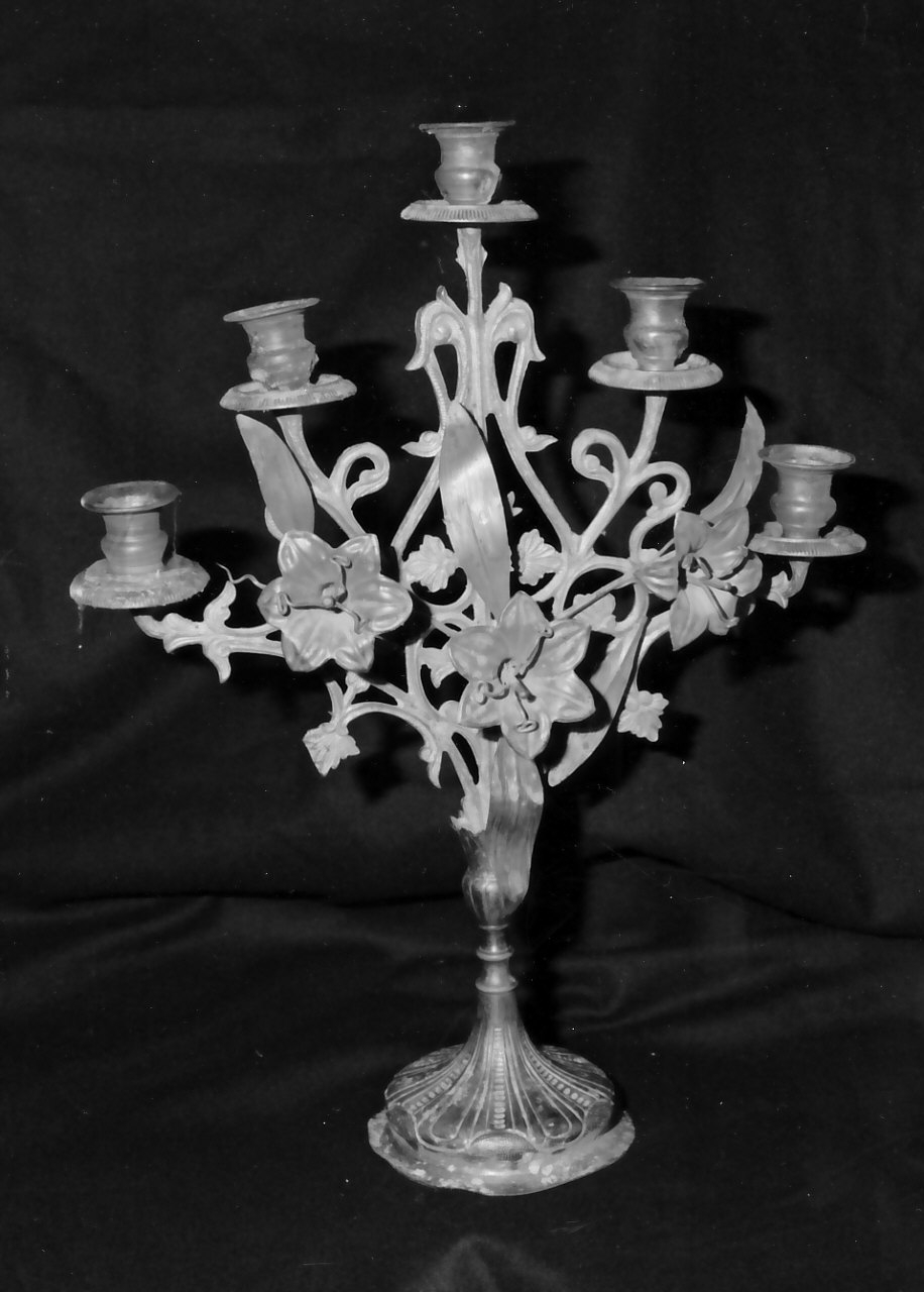 candelabro, serie - bottega Italia meridionale (prima metà sec. XIX)