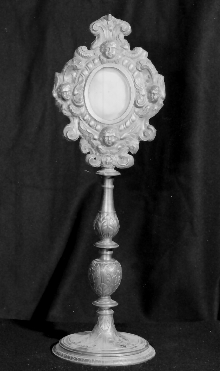 reliquiario - a ostensorio, opera isolata - bottega Italia meridionale (fine/inizio secc. XVII/ XVIII)