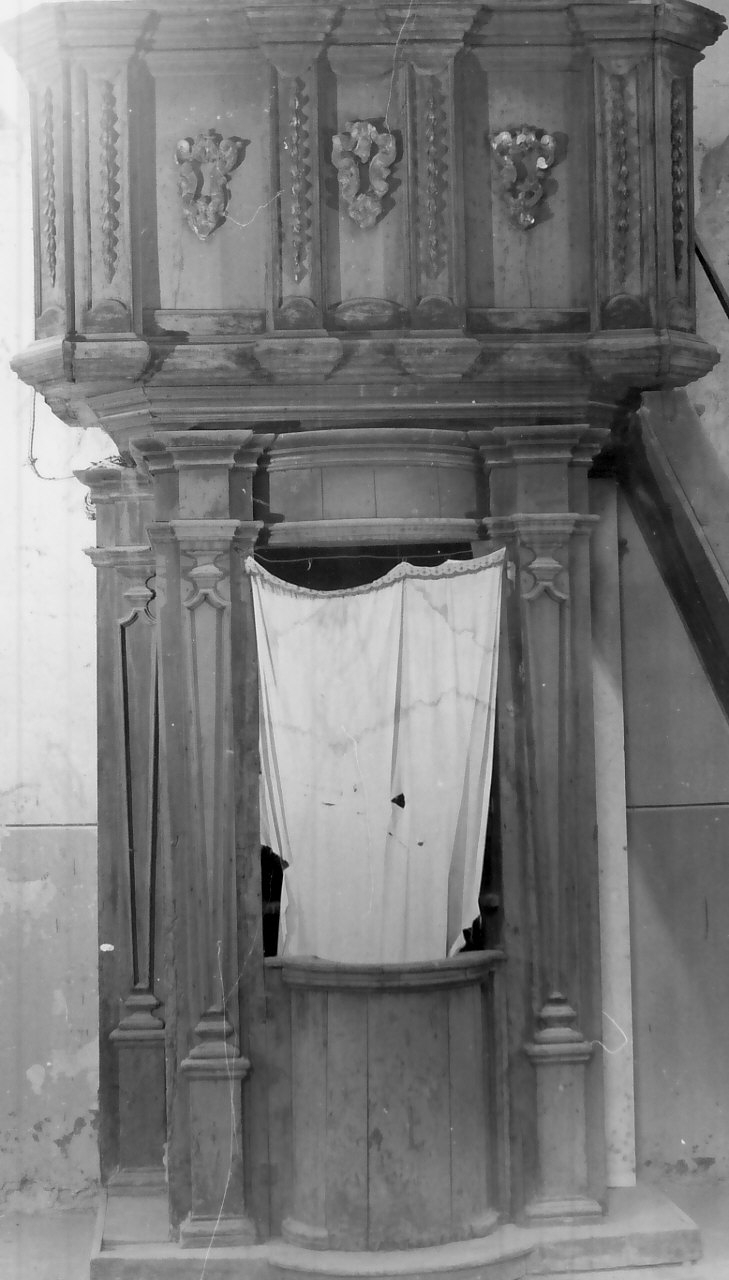 pulpito, opera isolata - bottega calabrese (sec. XVIII)