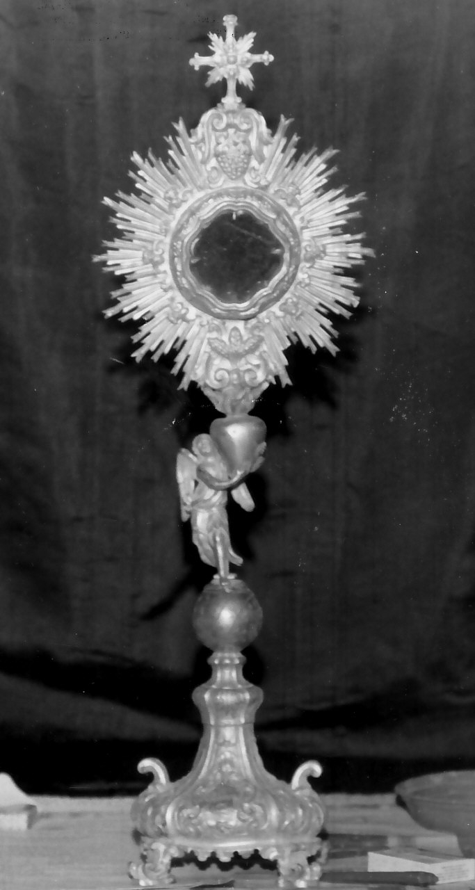ostensorio - a raggiera, opera isolata - bottega napoletana (sec. XVIII)