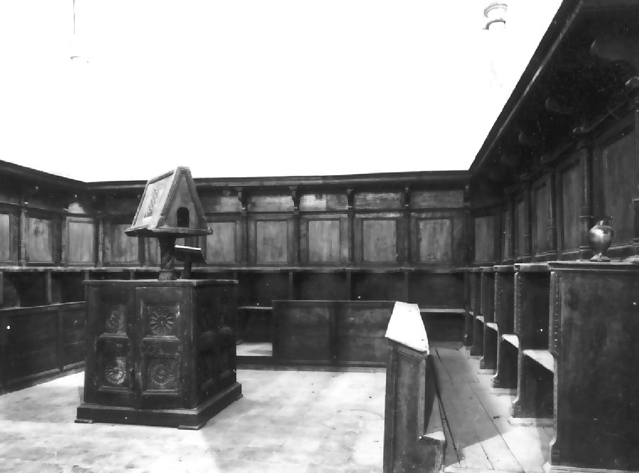 stalli del coro, opera isolata - bottega calabrese (sec. XVII)